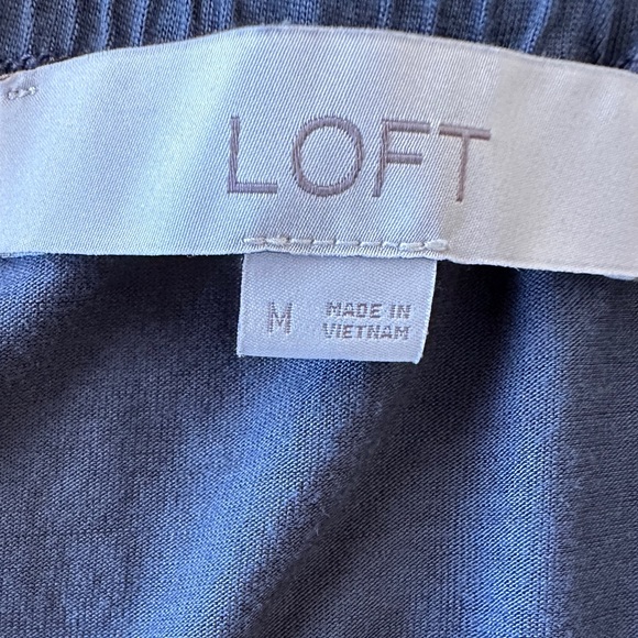 LOFT Mixed Media Flutter Sleeve Top - Picture 4 of 4